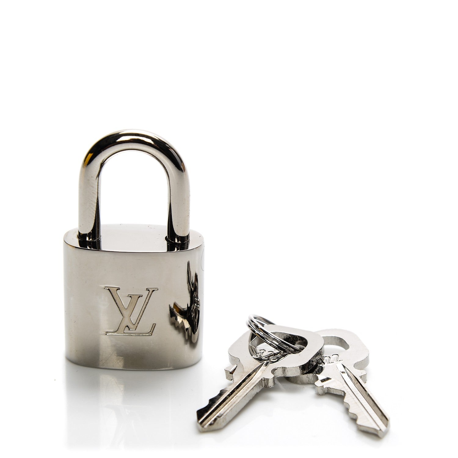 Louis Vuitton Polished Silver Lock and Key Set 1 of 5