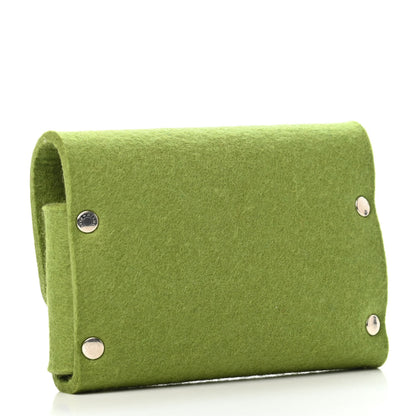 Hermes Felt Mises et Relances Playing Cards Holder Vert Anis 2 of 4