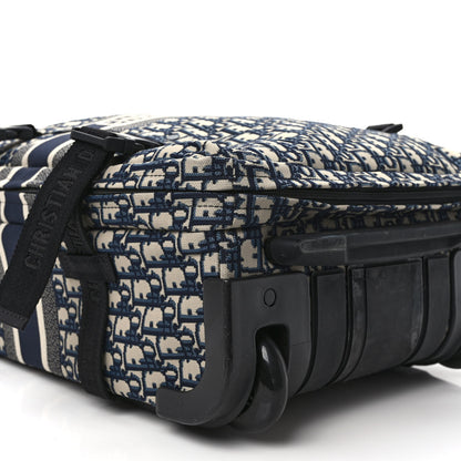 Christian Dior Oblique Small Diortravel Suitcase Blue 6 of 9