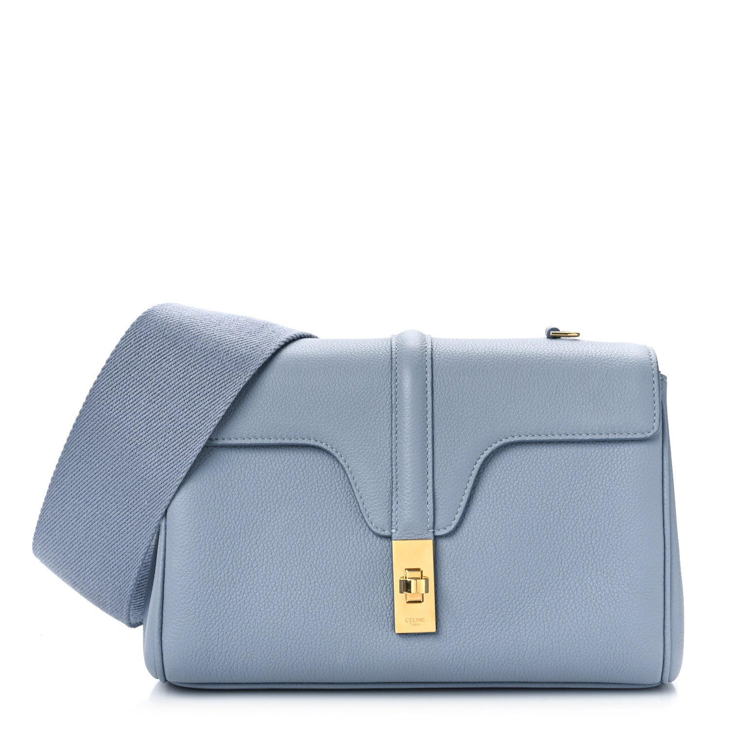 Celine Smooth Calfskin Teen Soft 16 Shoulder Bag Light Grey 1 of 9