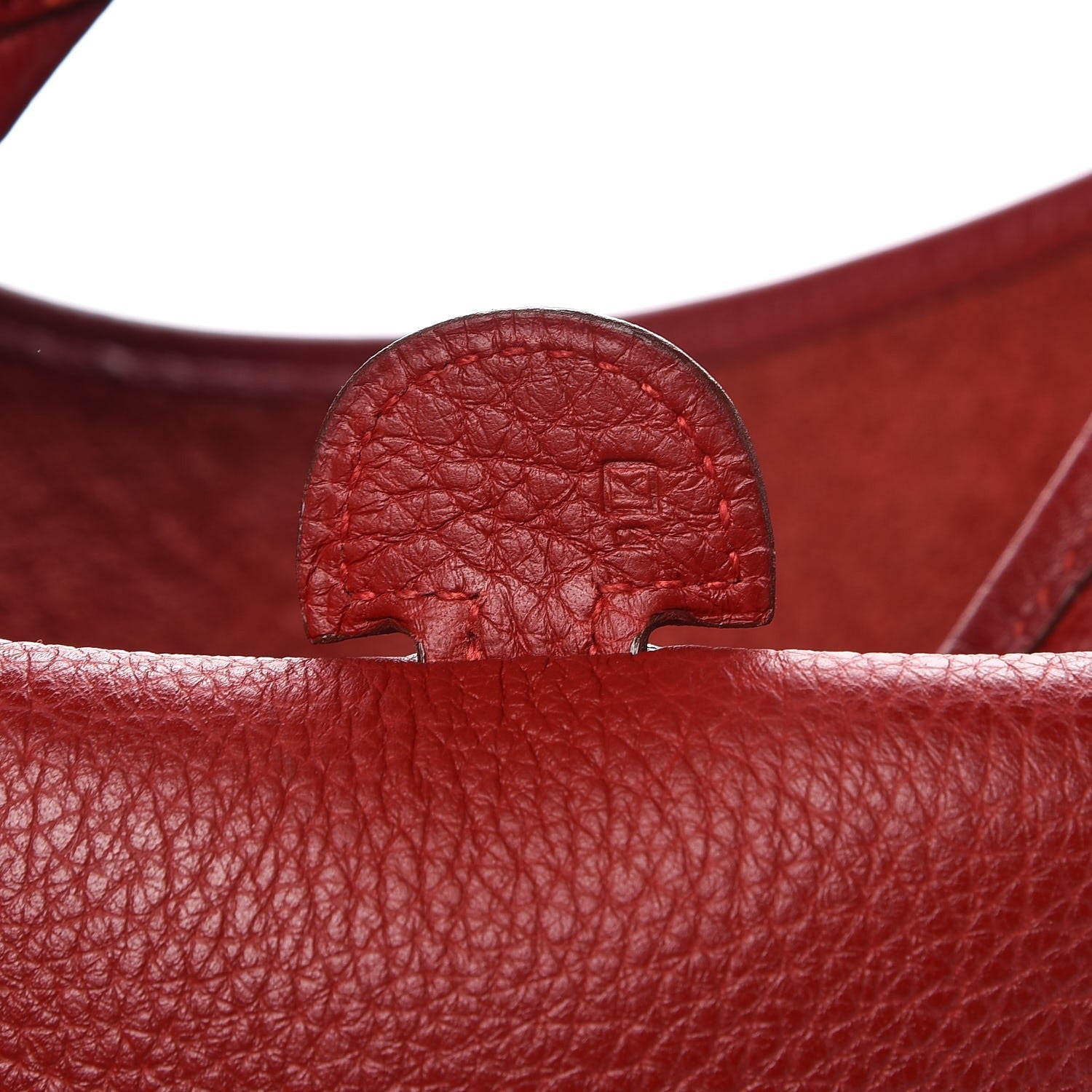 Hermes Taurillon Clemence Evelyne II PM Rouge Casaque 7 of 11