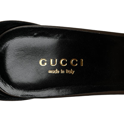 Gucci Calfskin Ursula Ankle Wrap Pumps 38.5 Grey Field 9 of 10