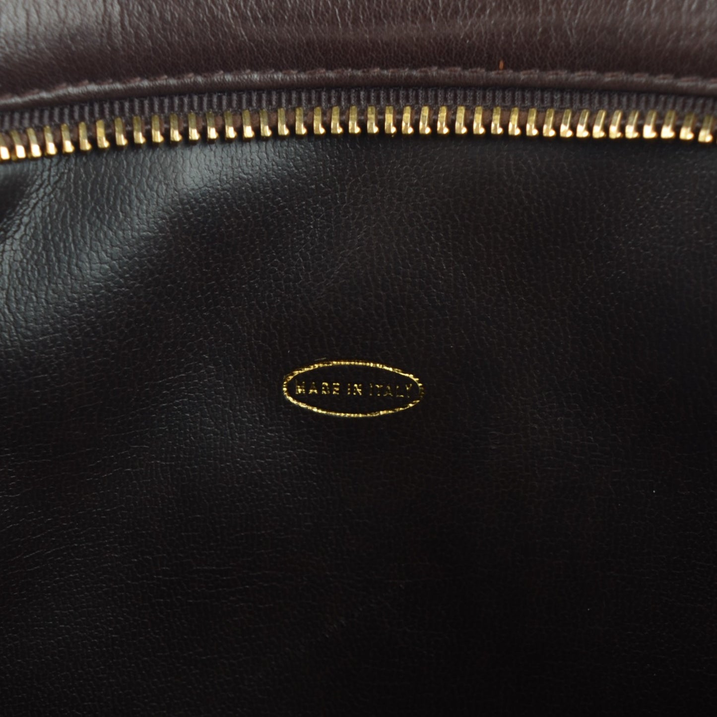 Lambskin Quilted Clutch Dark Brown