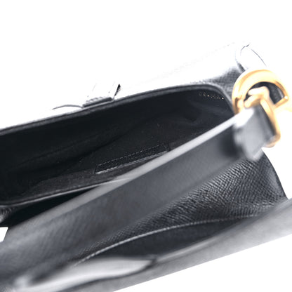 Christian Dior Grained Calfskin Mini Saddle Bag Black 4 of 8