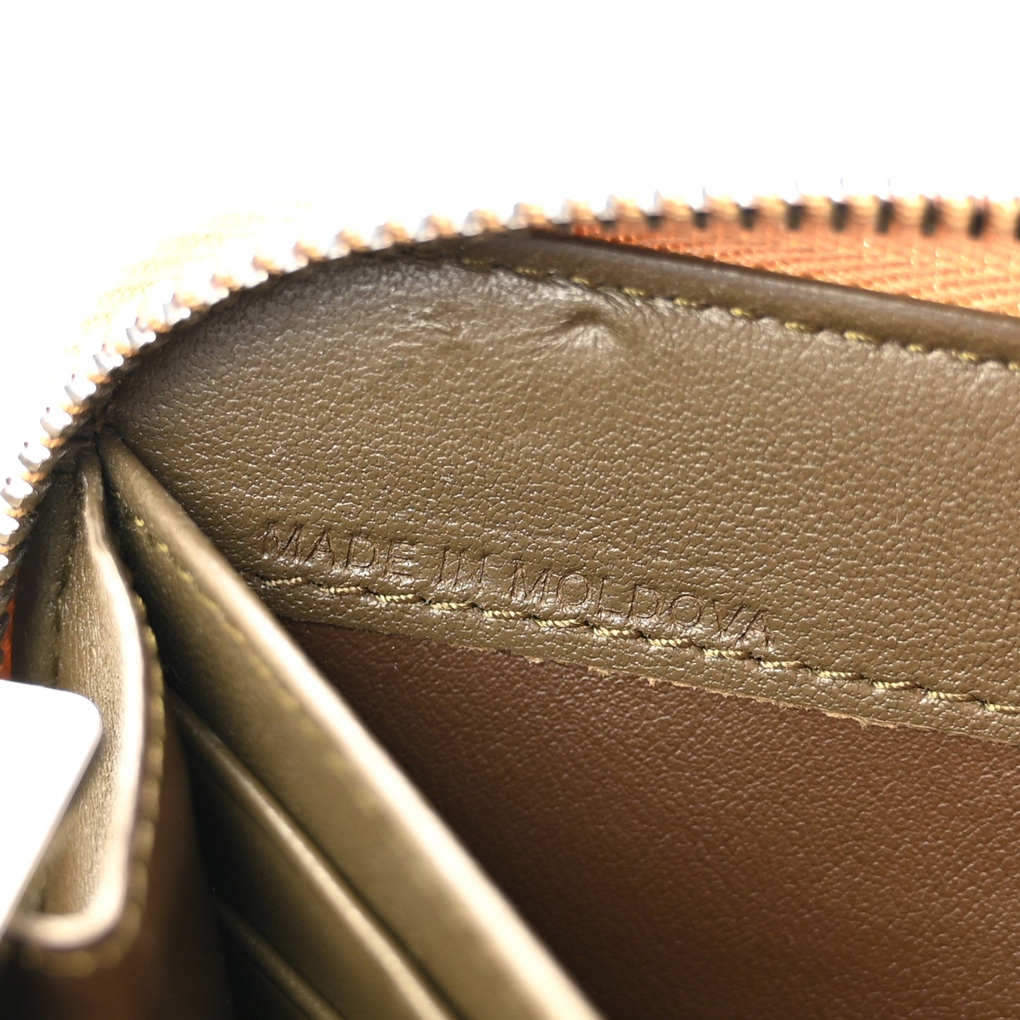 Supernova Check Zip Around Wallet Brown
