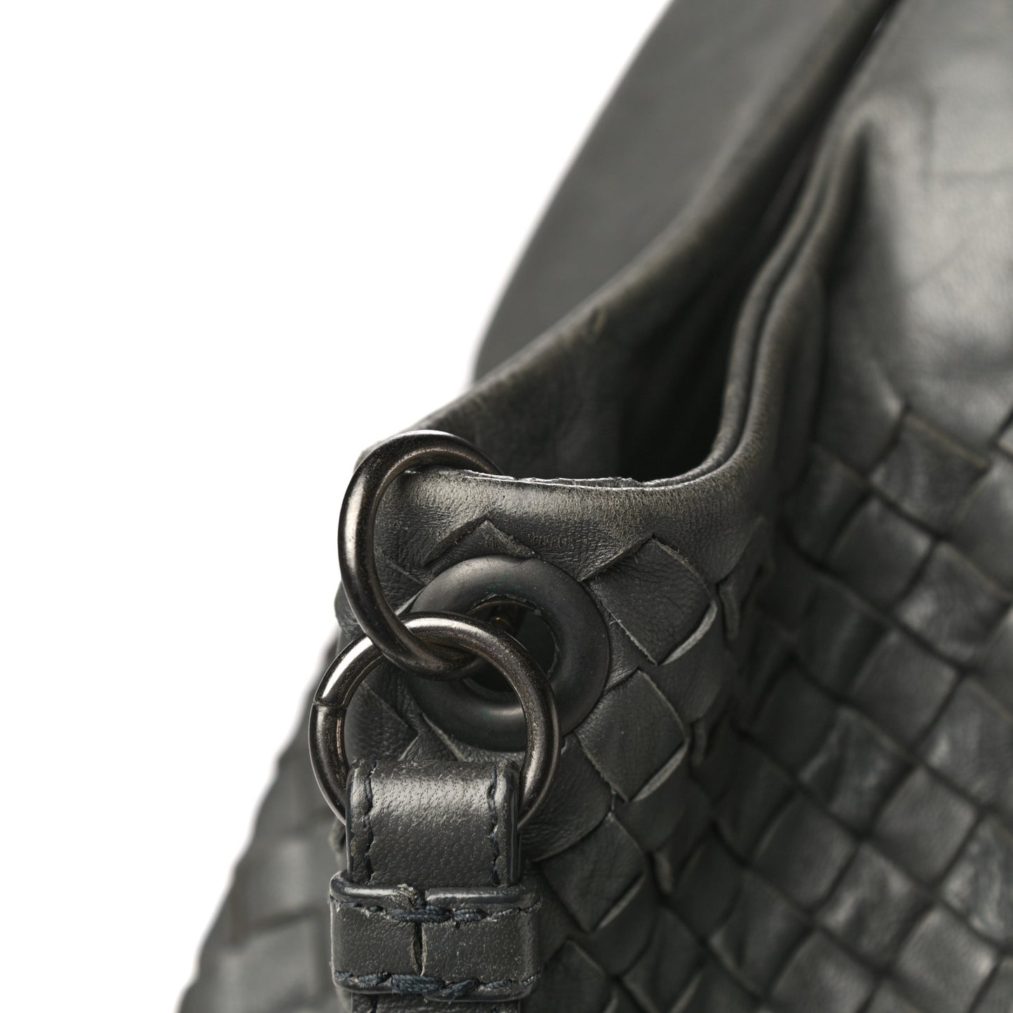 Nappa Intrecciato Large Campana Hobo Shadow