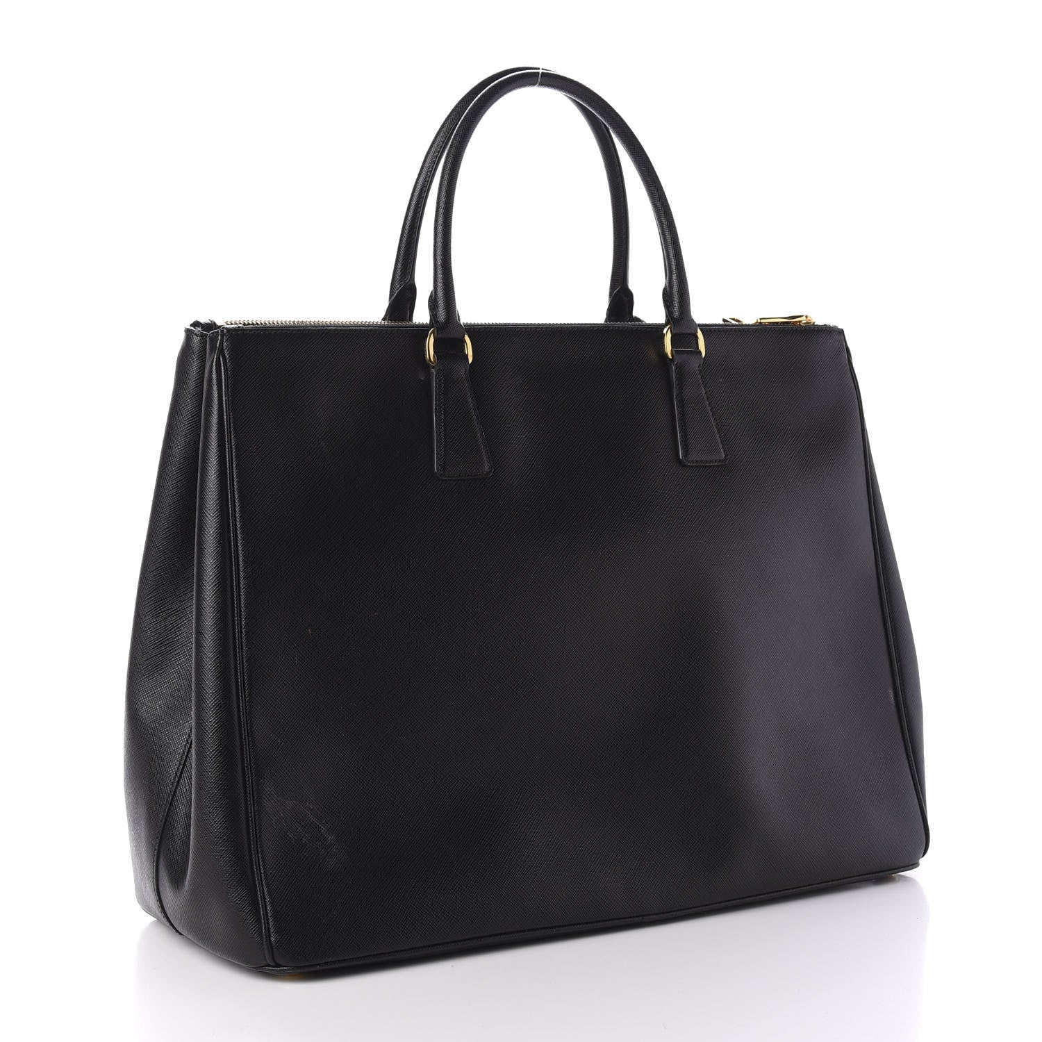 Prada Saffiano Lux Extra Large Galleria Double Zip Tote Black 3 of 14