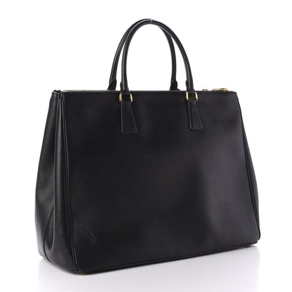 Prada Saffiano Lux Extra Large Galleria Double Zip Tote Black 3 of 14