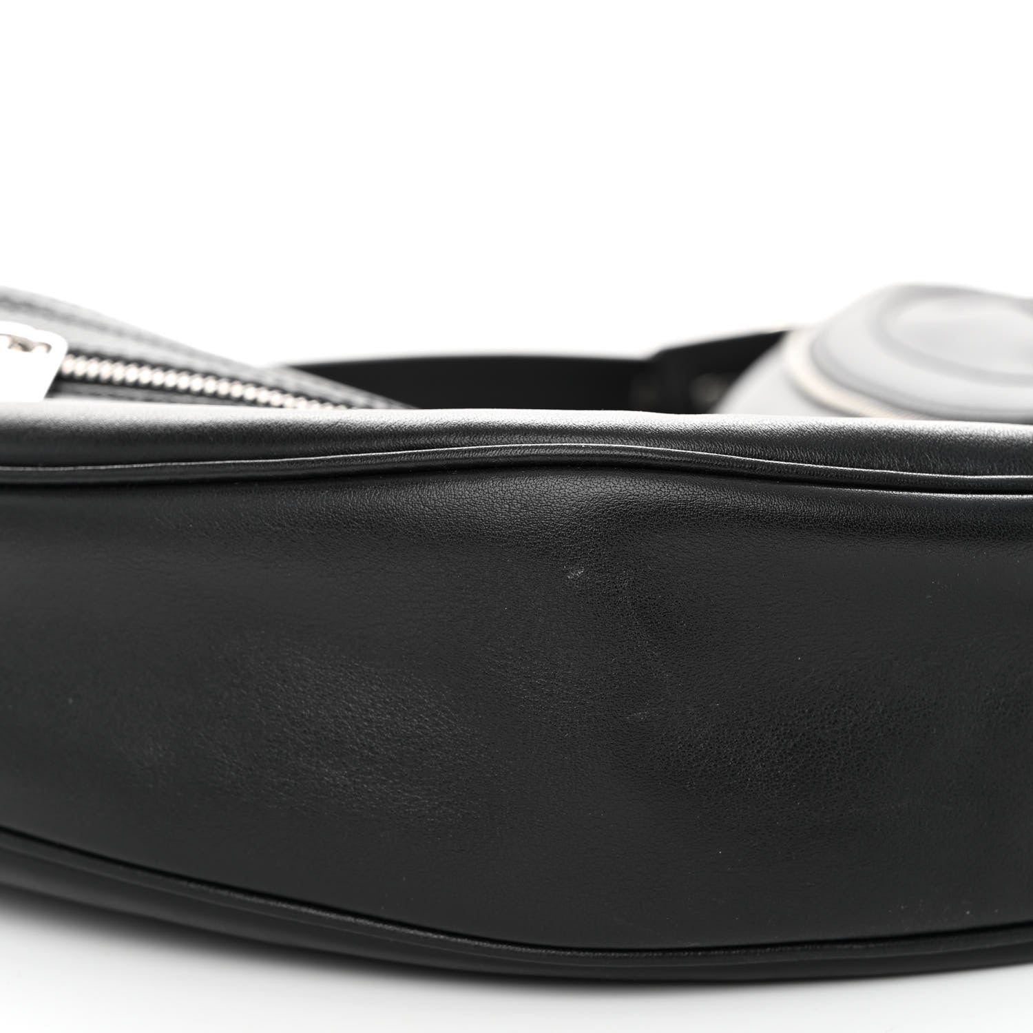 Versace Calfskin Medium Repeat Zip Hobo Black 8 of 9