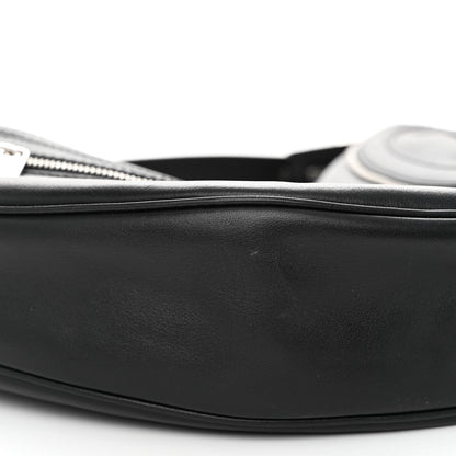 Versace Calfskin Medium Repeat Zip Hobo Black 8 of 9