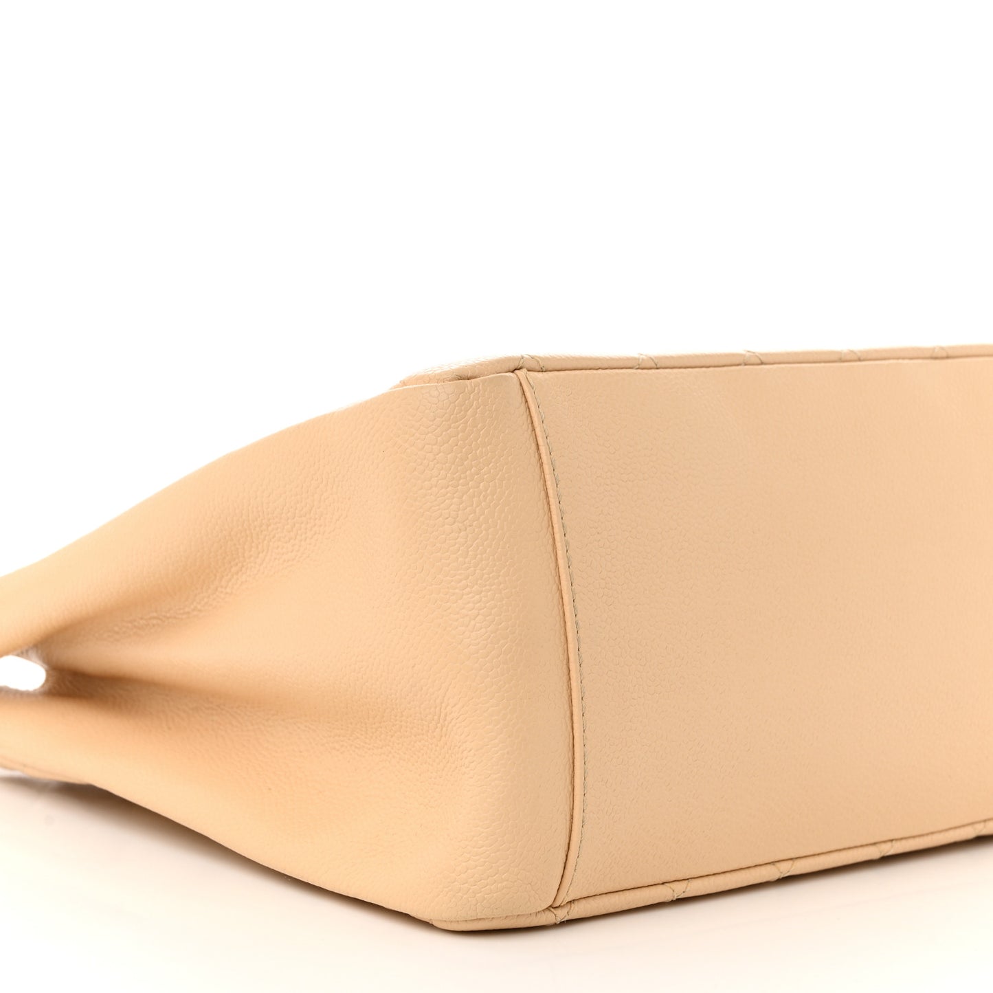 Caviar Quilted Grand Shopping Tote GST Beige Clair