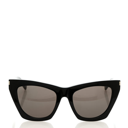 Saint Laurent New Wave SL214 Kate Cat Sunglasses Black 2 of 8