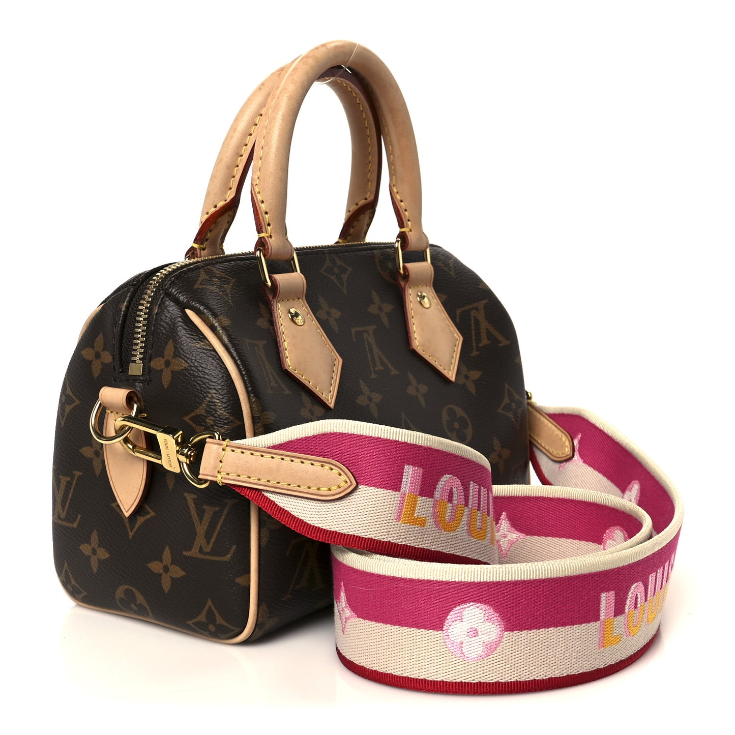 Monogram Speedy Bandouliere 20 Fuchsia