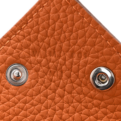 Hermes Taurillon Clemence Mises et Relances Change Tray Orange 6 of 6