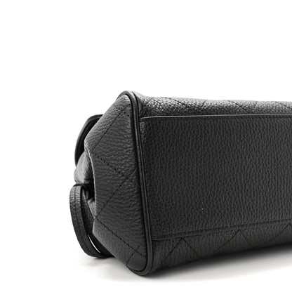 Chanel Grained Calfskin Stitched Urban Essentials Small Shopping Bag Black 9 of 10