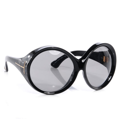 Tom Ford Ali Oversized Round Sunglasses Black 3 of 5