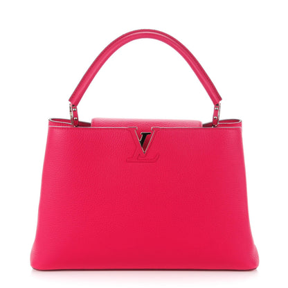 Louis Vuitton Taurillon Capucines MM Fuchsia 1 of 8