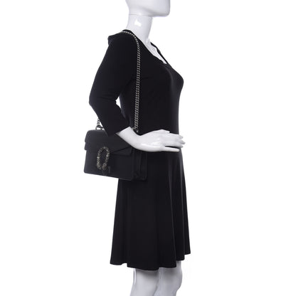 Gucci Pebbled Calfskin Small Dionysus Shoulder Bag Black 2 of 10
