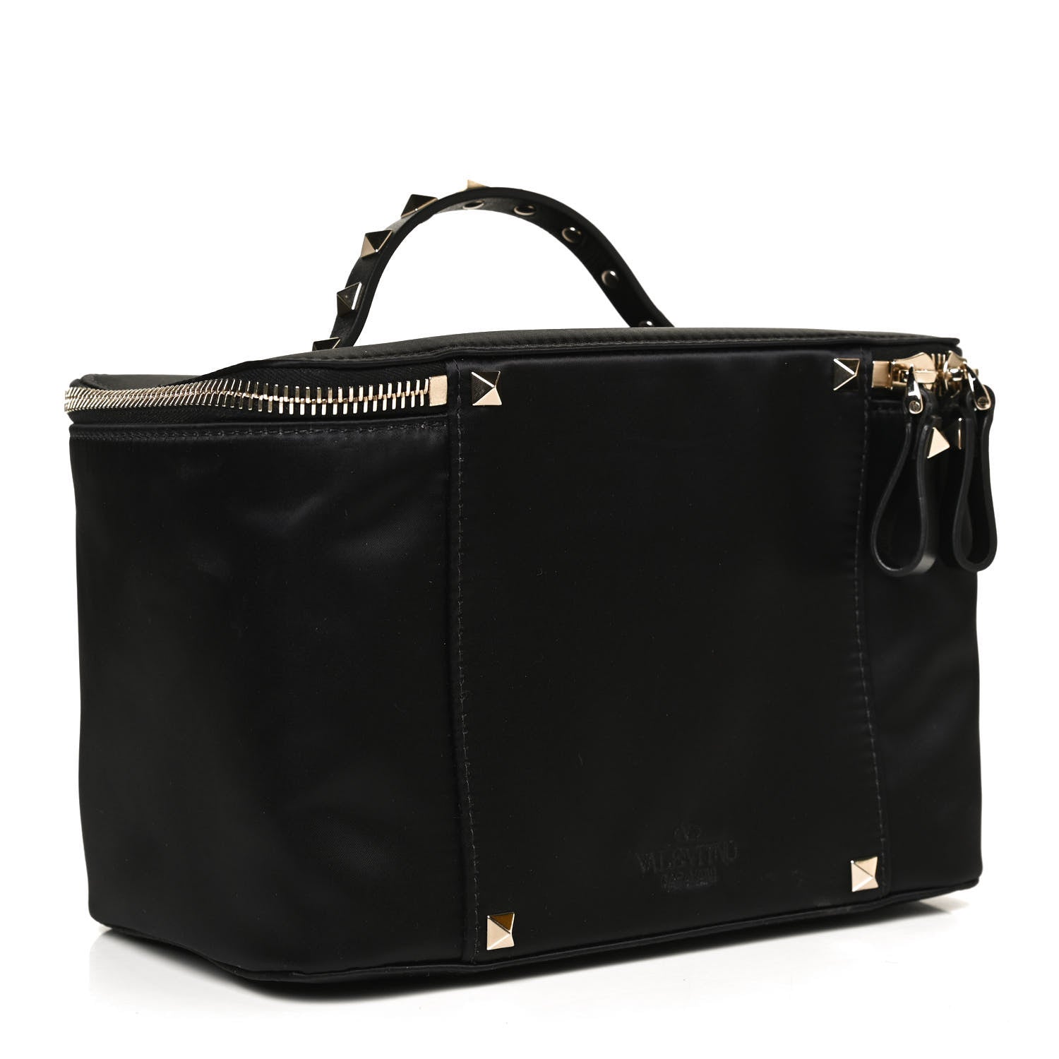 Valentino Garavani Satin Rockstud Vanity Case Black 3 of 10