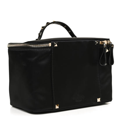 Valentino Garavani Satin Rockstud Vanity Case Black 3 of 10