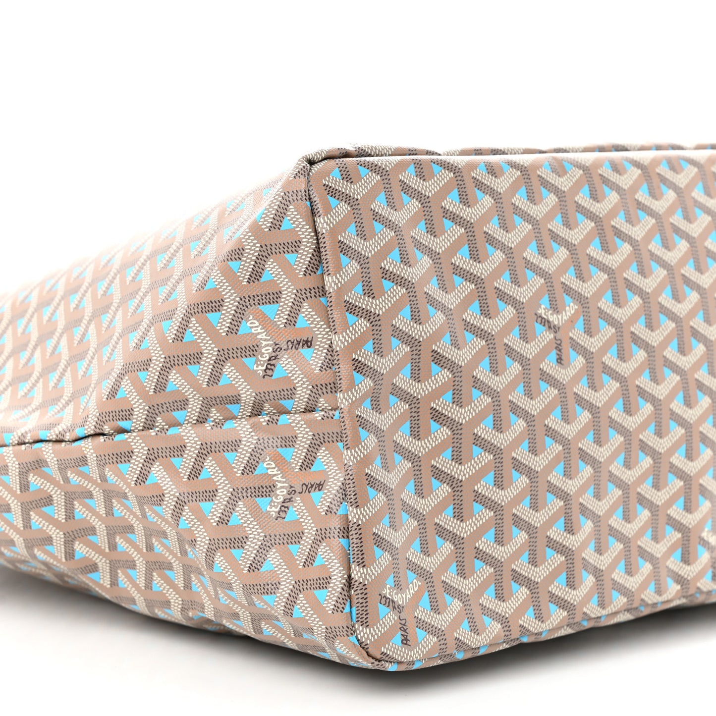 Goyardine Saint Louis Claire Voie GM Grege Turquoise