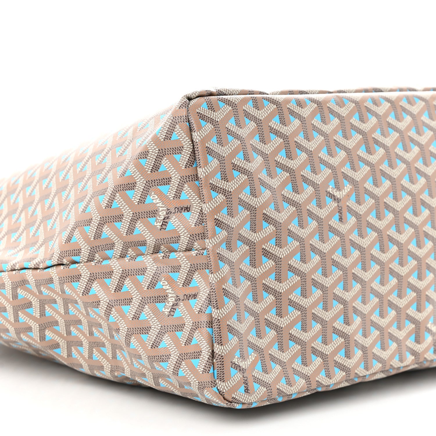 Goyard Goyardine Saint Louis Claire Voie GM Grege Turquoise 10 of 12