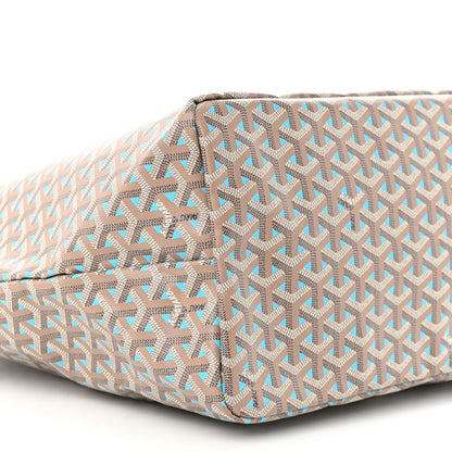 Goyard Goyardine Saint Louis Claire Voie GM Grege Turquoise 10 of 12