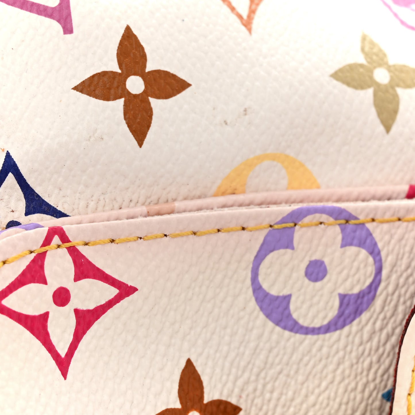 Monogram Multicolor Petit Noe White