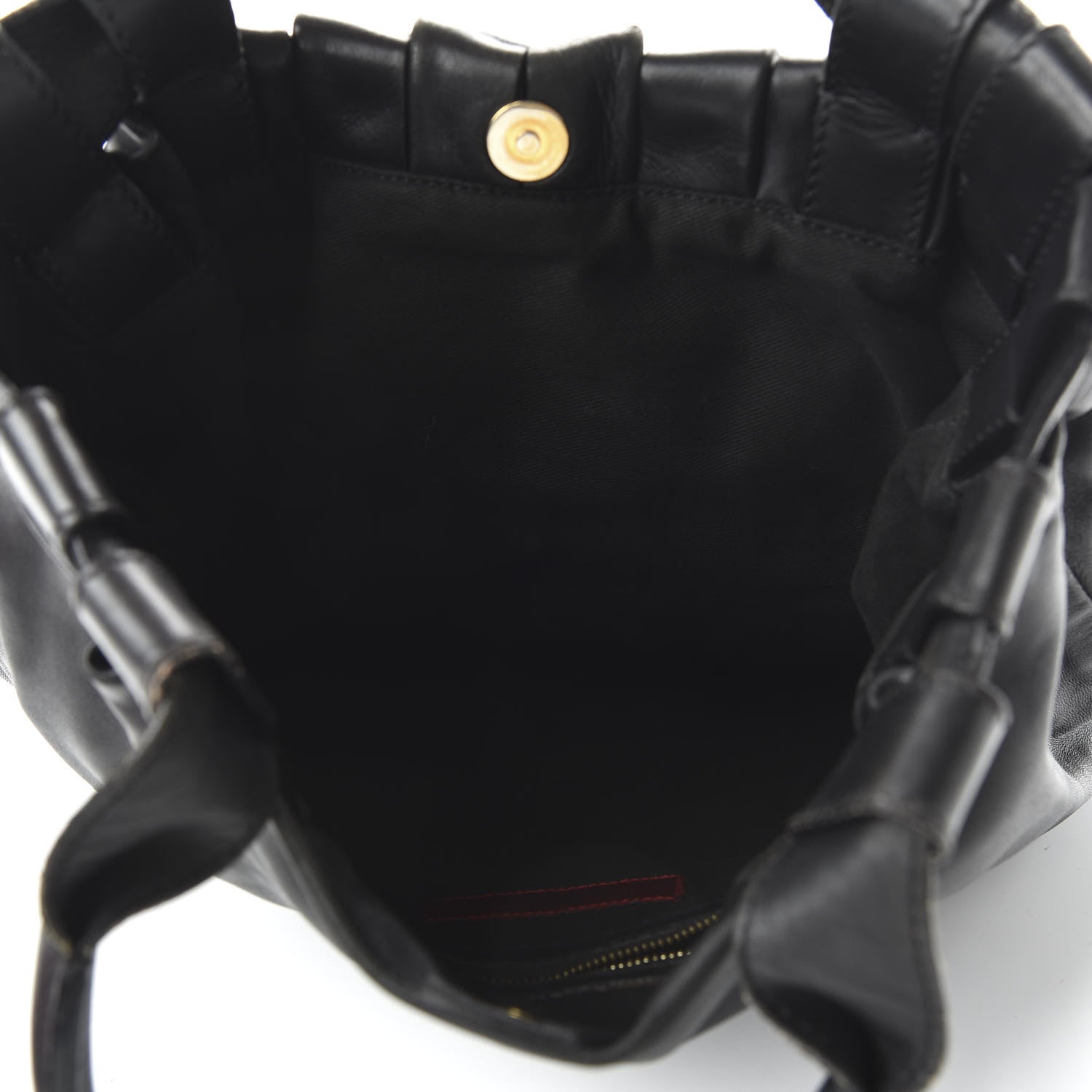 Valentino Garavani Nappa Pleated Tote Black 5 of 9