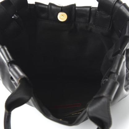 Valentino Garavani Nappa Pleated Tote Black 5 of 9