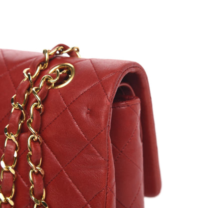 Chanel Lambskin Quilted Medium Double Flap Red 16 of 17