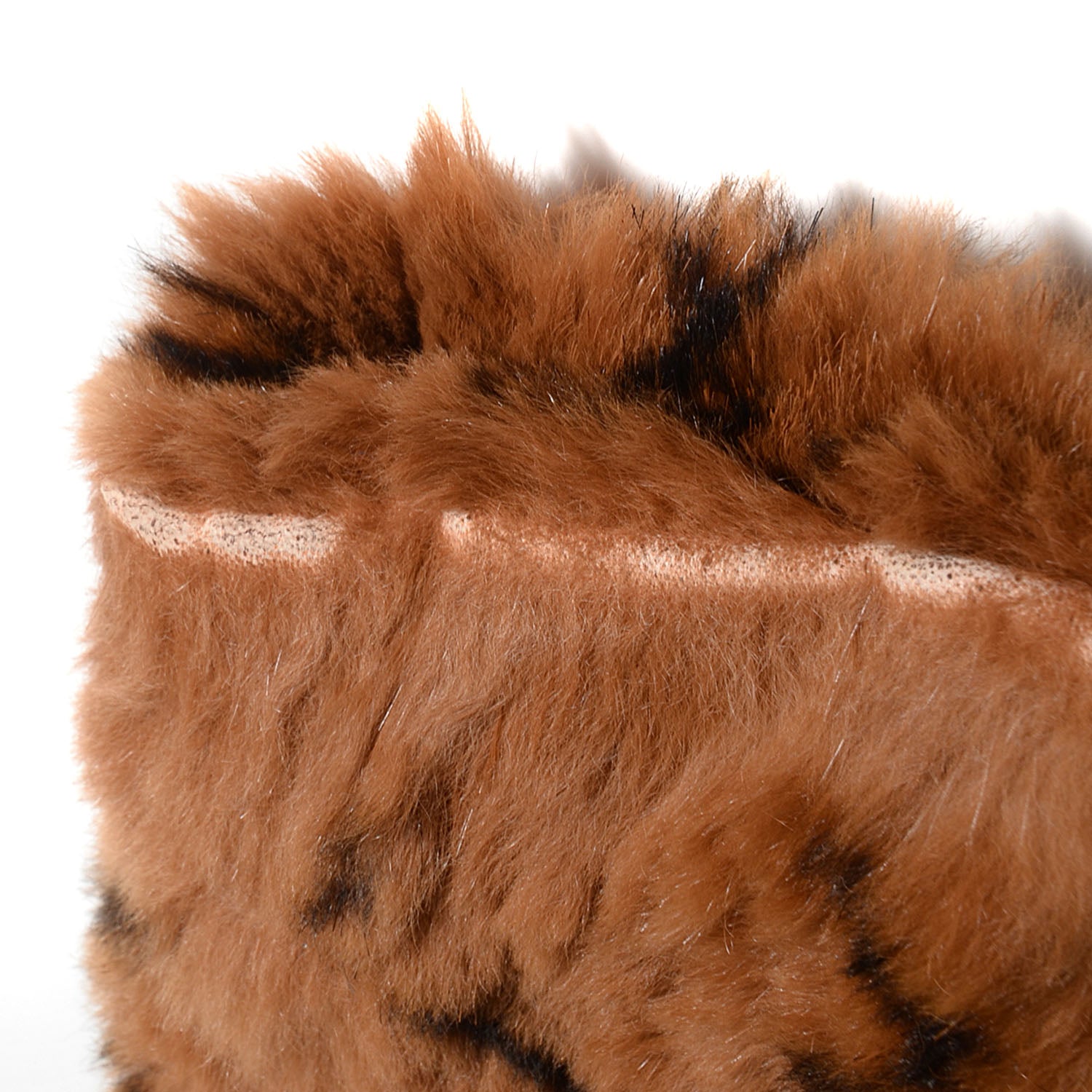 Chanel Lapin Fur Quilt Pattern Tote Brown 9 of 9