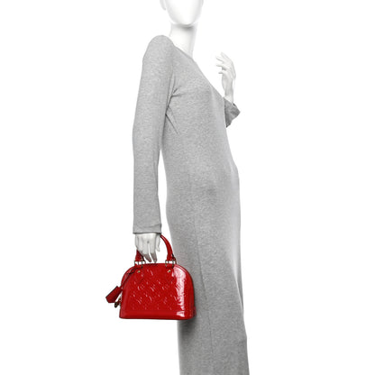 Louis Vuitton Vernis Alma BB Cherry 2 of 12