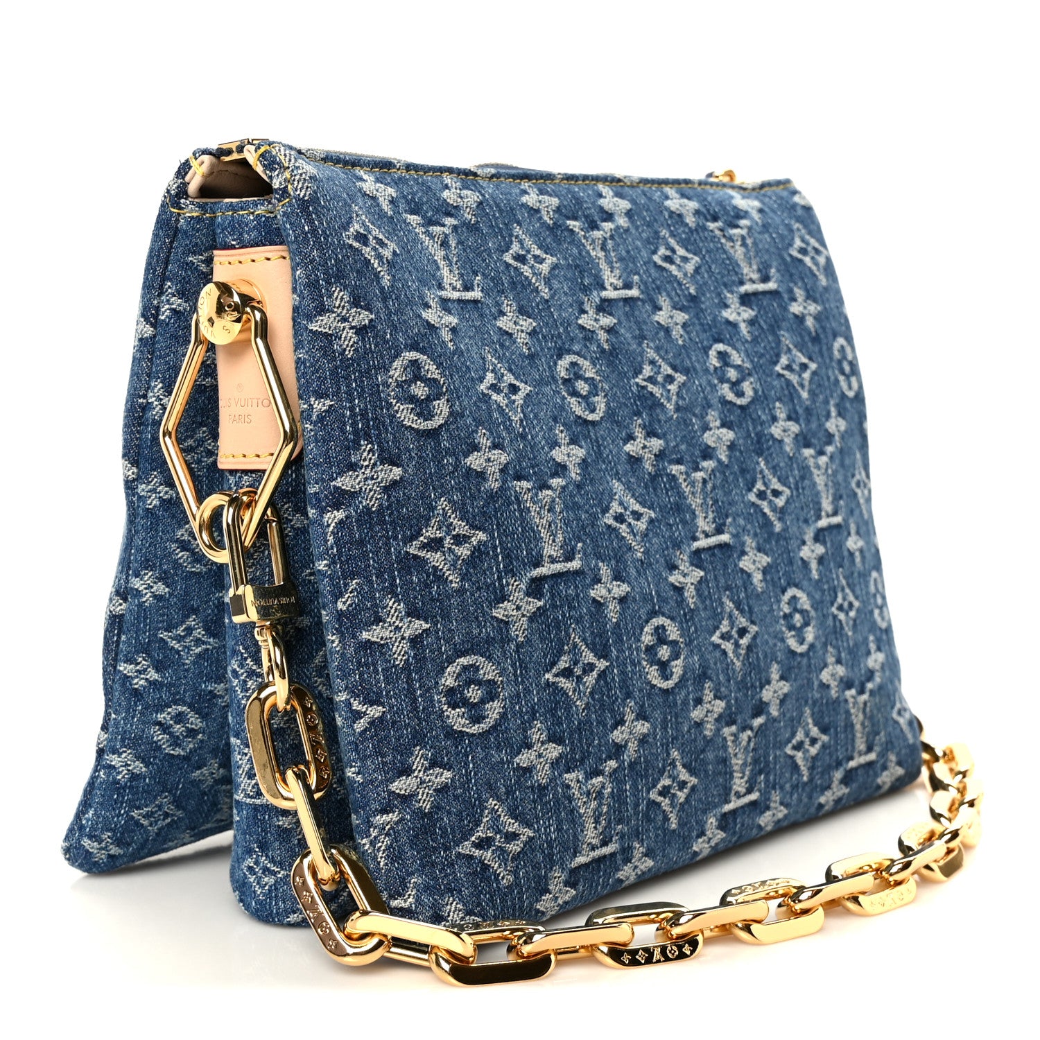 Louis Vuitton Monogram Denim Coussin PM Blue 3 of 12
