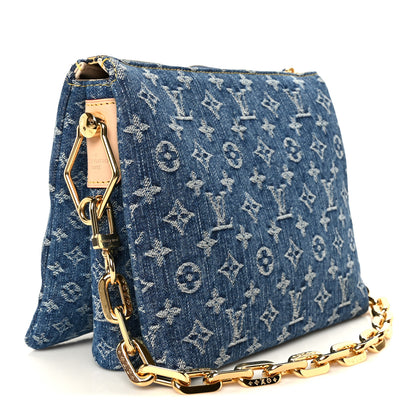 Louis Vuitton Monogram Denim Coussin PM Blue 3 of 12