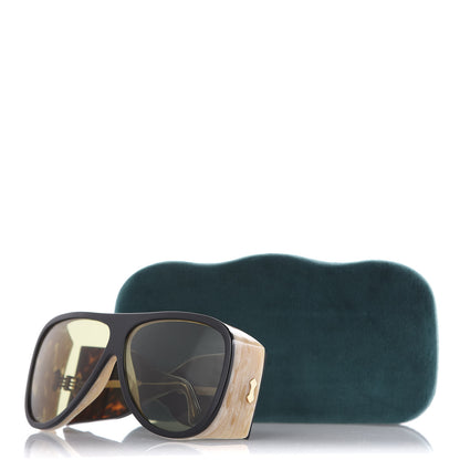 Gucci Acetate Sunglasses GG0149S Black Horn 8 of 8