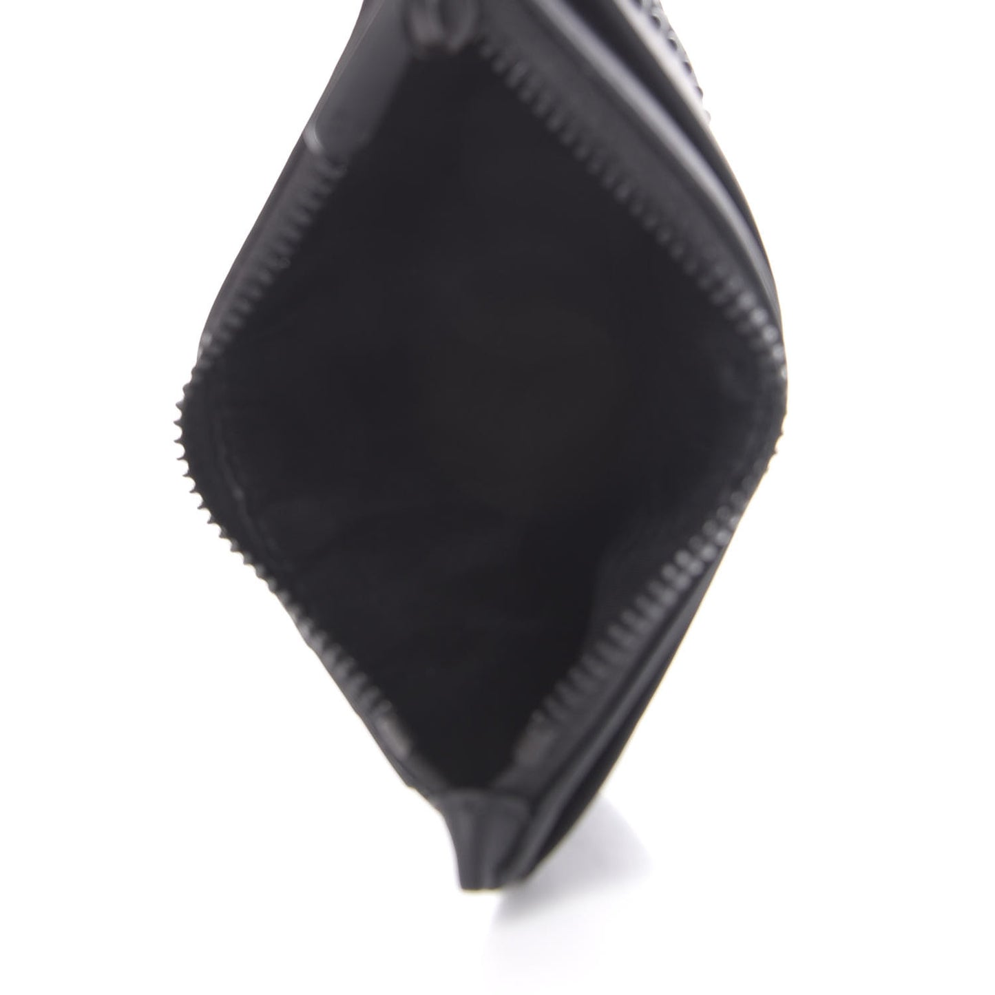 Ultra Matte Calfskin Studded Diorama Card Holder Black