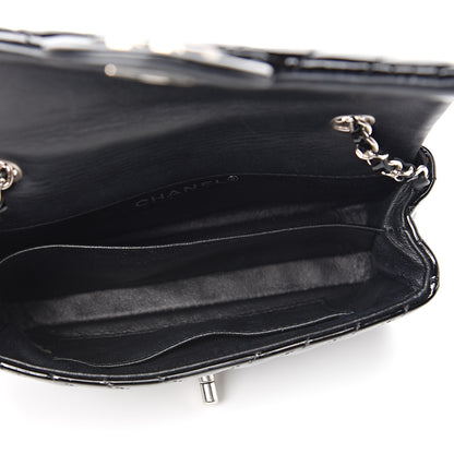 Chanel Patent Calfskin Chevron Quilted Extra Mini Flap Black 4 of 10