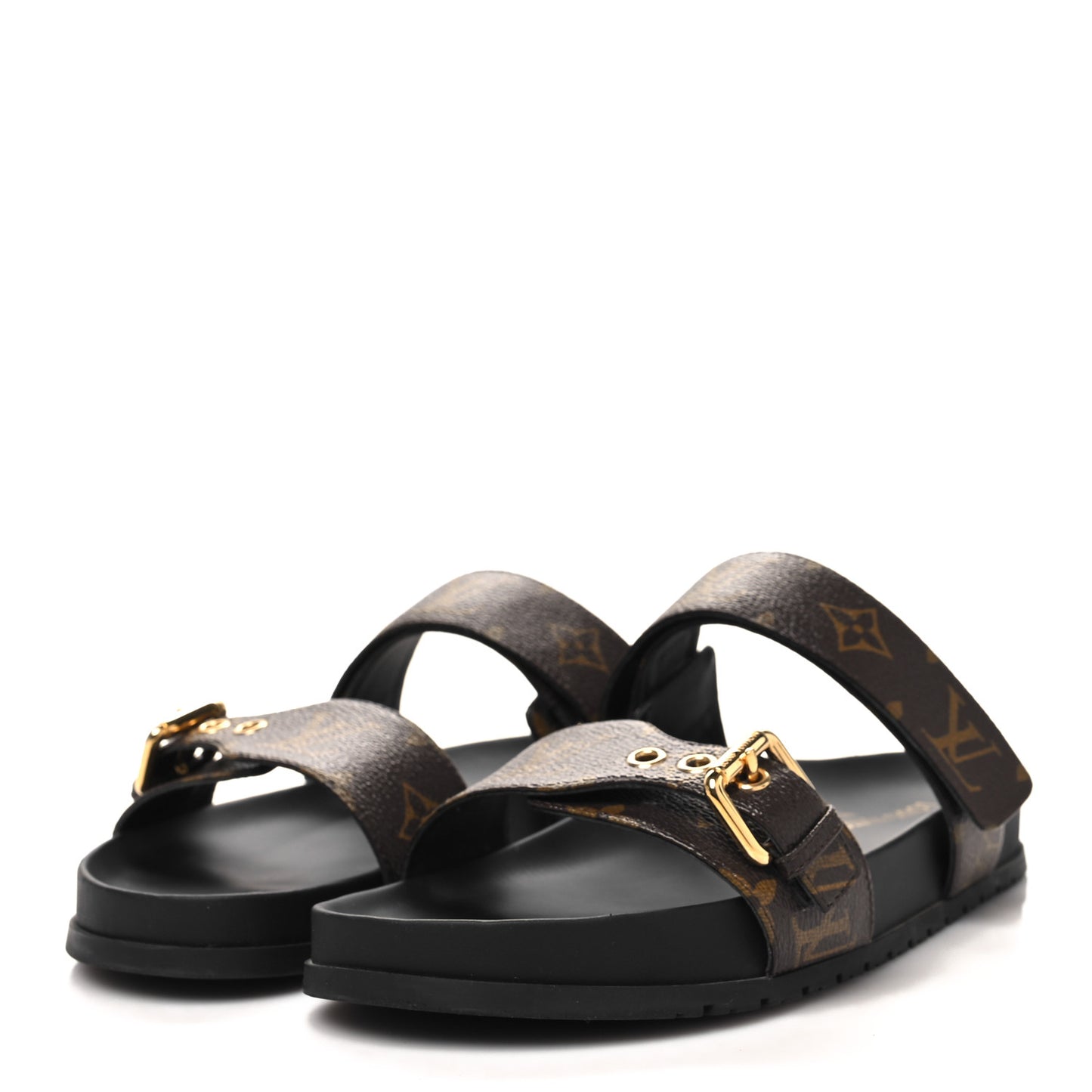Monogram Bom Dia Mule Sandals 40 Black