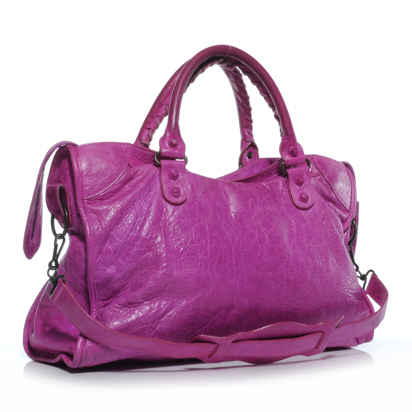 Agneau Rubber Covered Classic Hardware City Amethyst