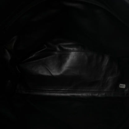 Chanel Calfskin Stitched XL Weekender Black 5 of 10