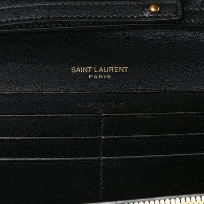 Saint Laurent Smooth Calfskin Le Maillon Chain Wallet Black 6 of 9