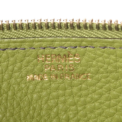 Hermes Togo Dogon Duo Wallet Vert Anis 9 of 13