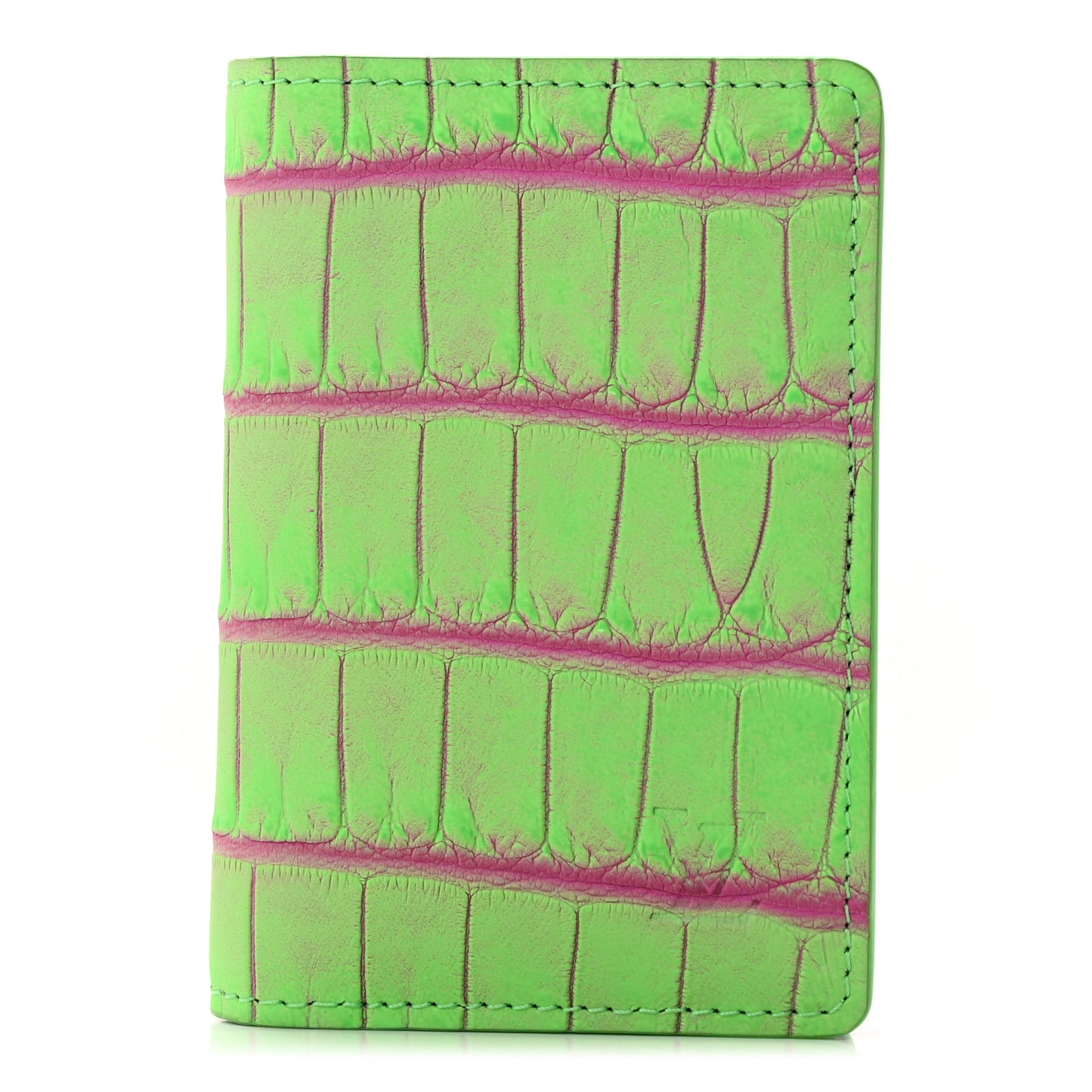 Crocodile Pocket Organizer Neon Green