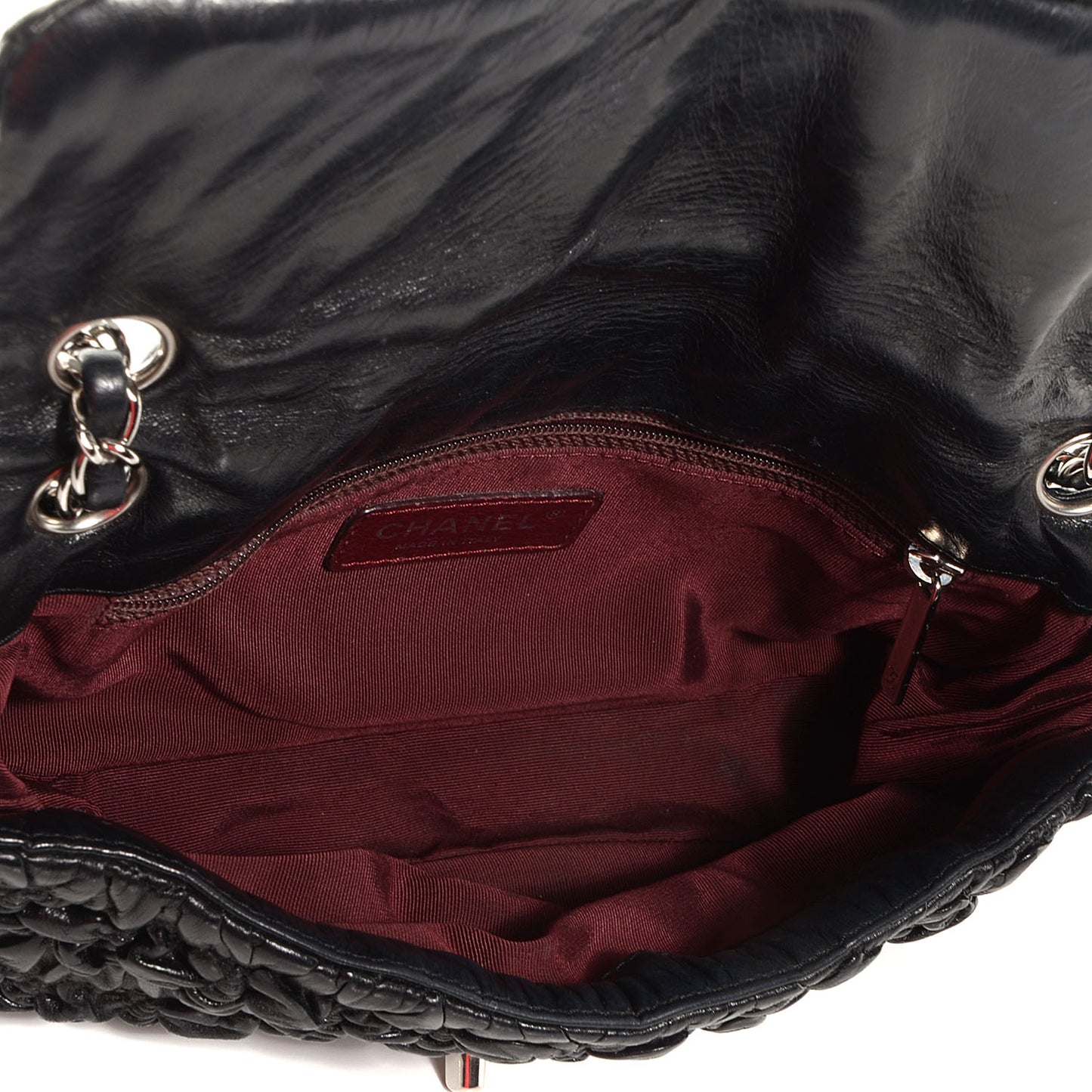 Lambskin Astrakan Small Flap Black