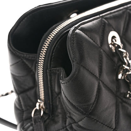 Chanel Lambskin Quilted Chic and Soft Shopping Tote Black 11 of 13