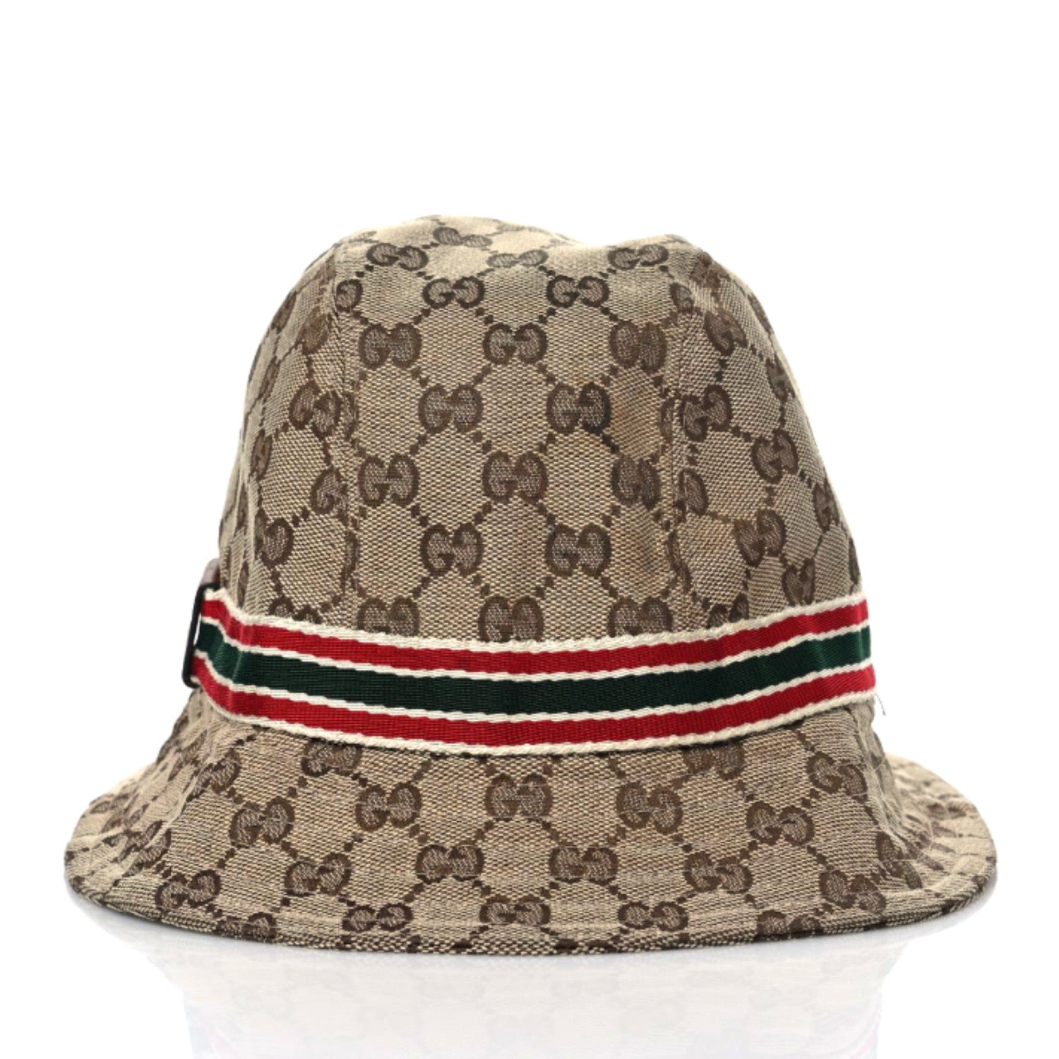 Gucci Monogram Web Bucket Hat XL Brown 3 of 7