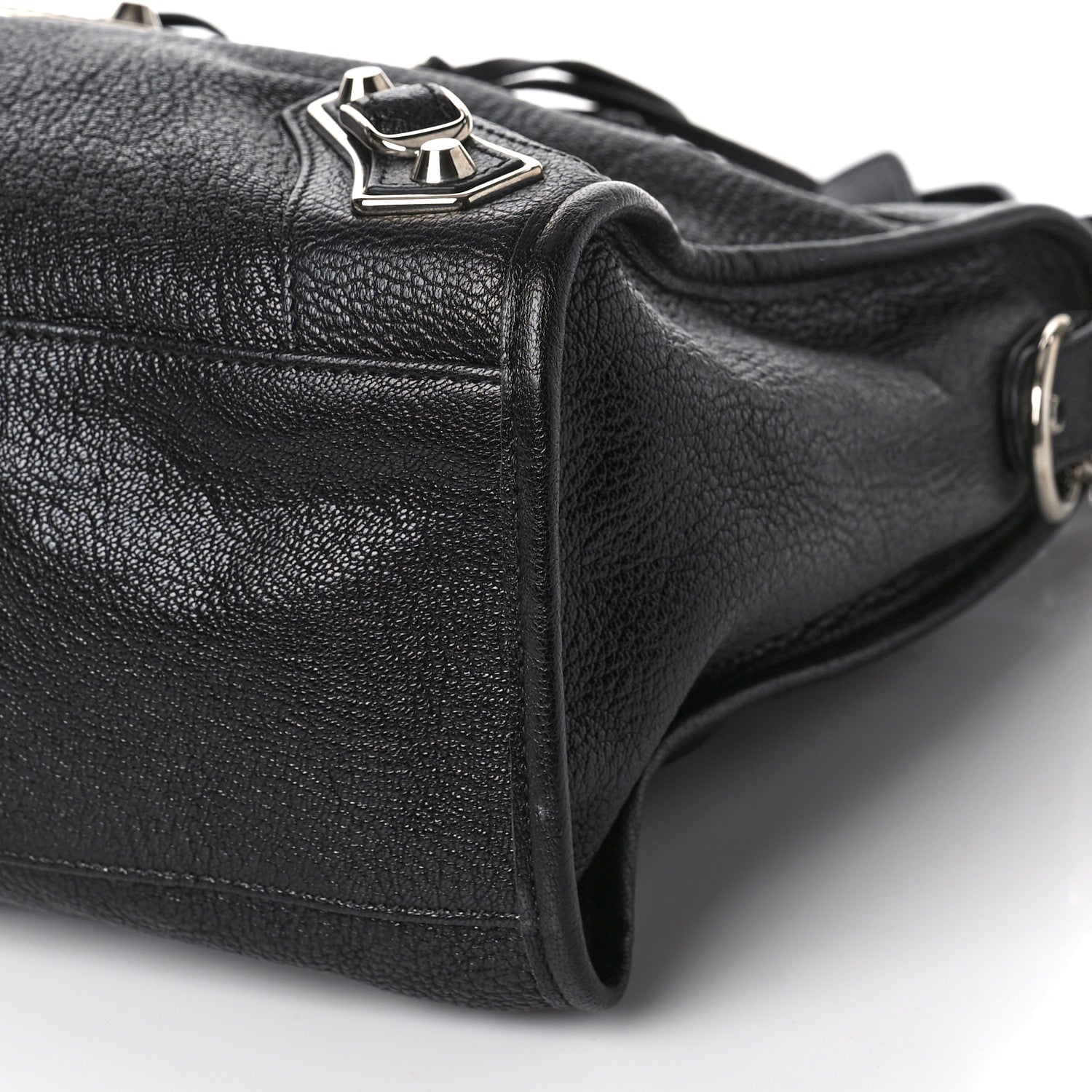 Balenciaga Chevre Silver Metallic Edge Hardware City Black 8 of 8