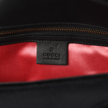 Gucci Velvet Matelasse Marquise Crystals Embroidered Small GG Marmont Shoulder Bag Black 6 of 13