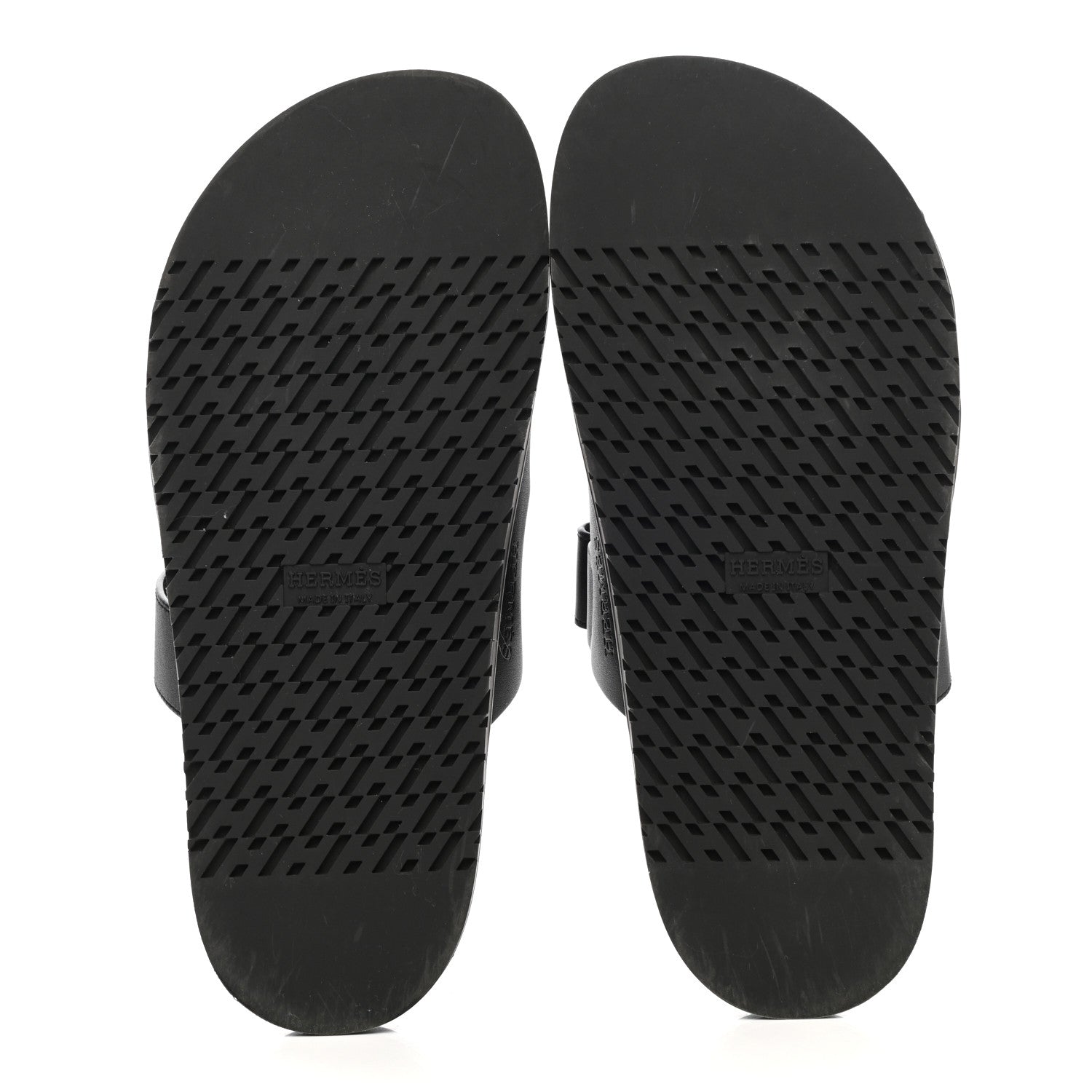 Hermes Calfskin Womens Chypre Sandals 39 Black 5 of 11